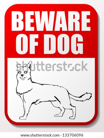 Beware Of Dog Label Stock Images, RoyaltyFree Images  Vectors  Shutterstock