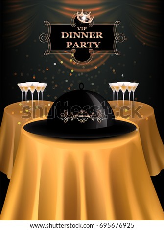 invitation card for dinner party
