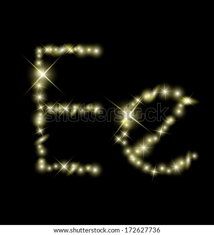 E_letter_made_sparklers Stock Photos, Royalty-Free Images & Vectors ...