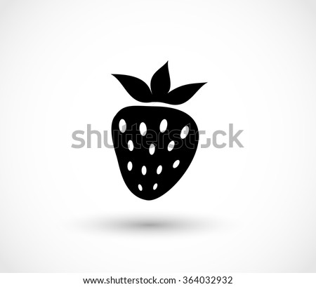 Strawberry icon vector