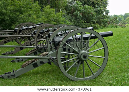 Canons Historic Manassas Civil War Battlefield Stock Photo 78184921 ...