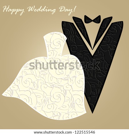 Wedding Invitation Card Luxury Elegant Floral Stock Vector