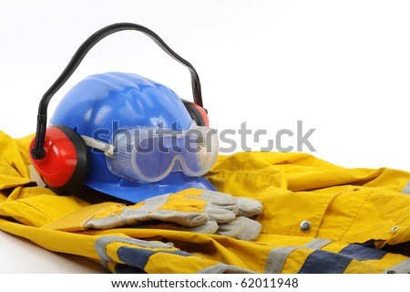 Safety gear kit close up