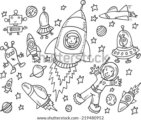 Rocket Doodle Stock Images Royalty Free Images Amp Vectors Shutterstock