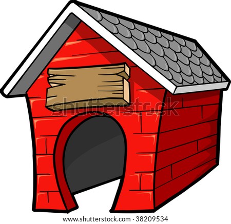 Dog House Vector Illustration Stock Vector (Royalty Free) 38209534