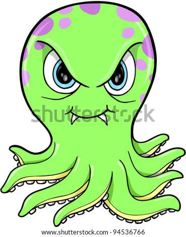 Notebook Sketch Doodle Drawing Octopus Vector Stock Vector 83299936 ...