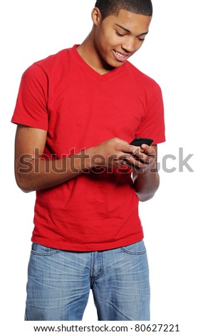 African American Teenager Phone Stock Photos, Images, & Pictures ...