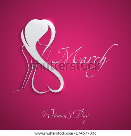 Happy Women's Day, March 8. Vector Illustration. Eps 10.