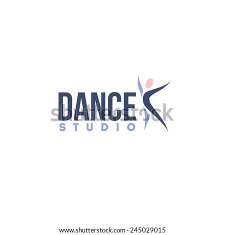 Dance Studio Logo Design Vector Template Stock Vector 245029015 ...