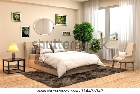 Modern Living Room Bright Colors Stock Photo 358050527 - Shutterstock