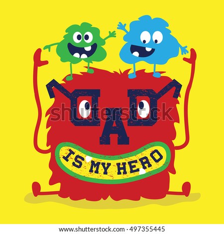 Cool Daddy Playing With His Children Editable Vector Artwork Design For Kids And Babies Cool Daddy Playing With His Children Editable Vector Artwork Design For Kids And Babies