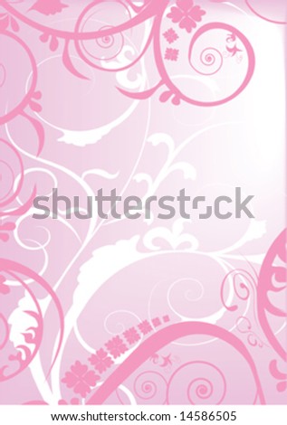 Abstract Pink Floral Background Pink Vector Stock Vector 53227507 ...