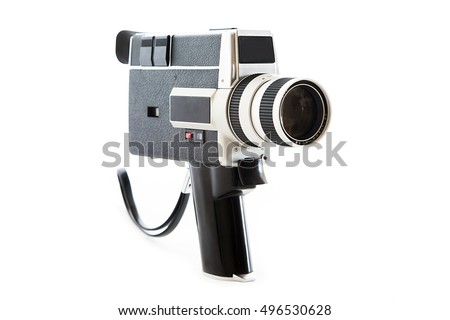 Vintage Old Video Camera Isolated On Stock Photo 496530628 - Shutterstock