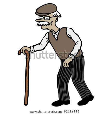 Old Man Stock Vector 93186559 - Shutterstock