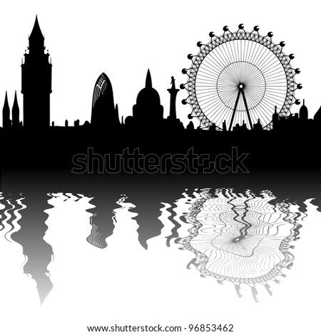 London Skyline Silhouette Stock Images, Royalty-Free Images & Vectors