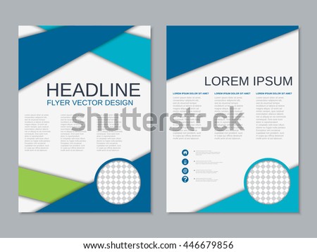 two sided brochure template