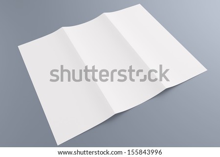 blank tri fold brochure