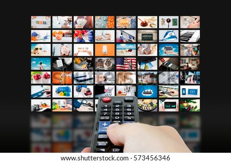 Multimedia video wall television broadcast. multimedia wall television video broadcast advertising background broadcasting concept