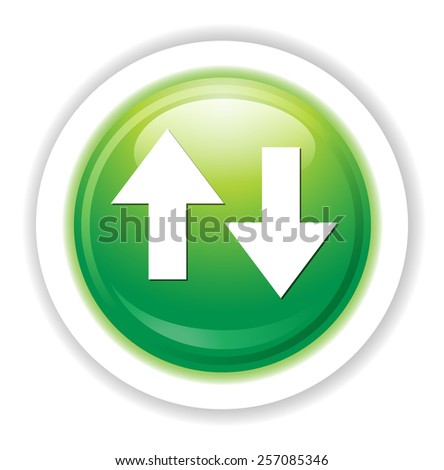 Modern Updown Arrow Graphics On White Stock Vector 166386752 - Shutterstock