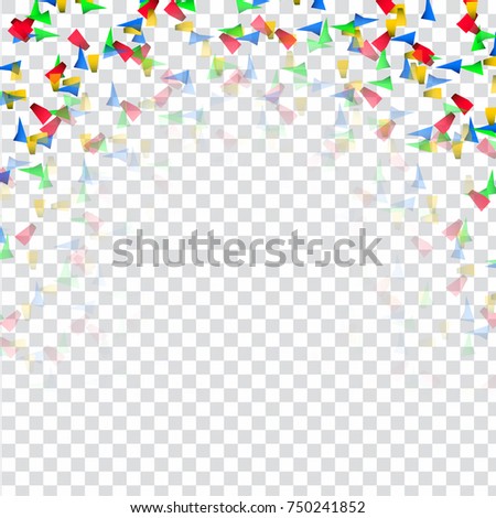 Abstract Transparent Confetti Background Stock Vector 750241852