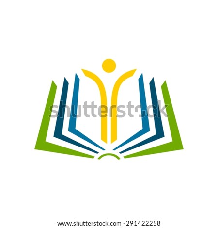 Open Book Logo Stock Vector 291422258 - Shutterstock