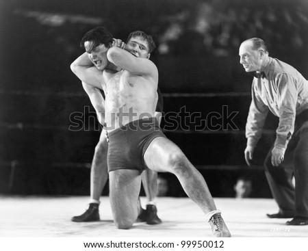 Two Men Wrestling Each Other Stock Photo 91967507 - Shutterstock