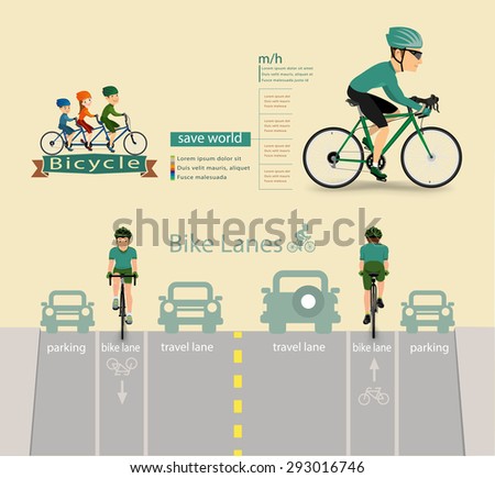 bike infographics.vector