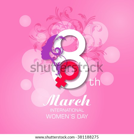 International Womans Day Design Happy Womens Stock Vector ...