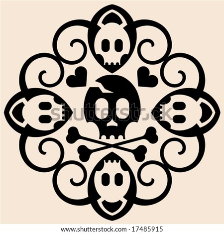outline pirate skull tattoo stock images royalty free images outline pirate skull tattoo stock images royalty free images