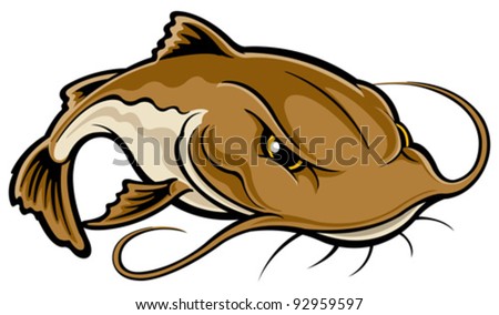 Catfish Stock Vector 92959597 - Shutterstock