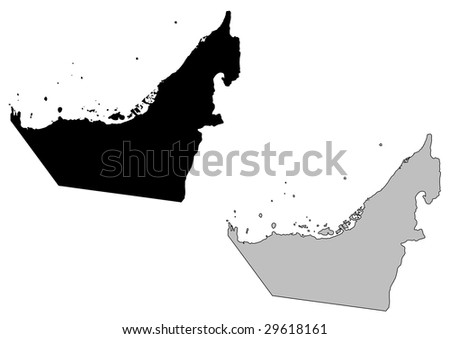 United Arab Emirates Map Stock Photos, Images, & Pictures | Shutterstock