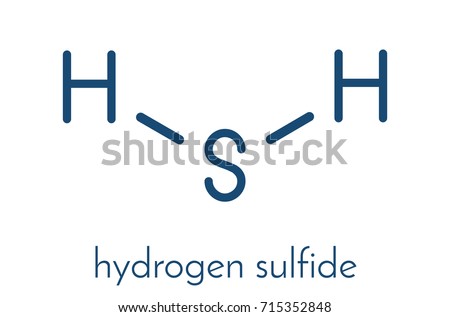 Hydrogen Sulfide H2s Molecule Toxic Gas Stock Vector 715352848 ...