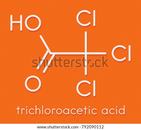 acid acetic related warts tca molecule dermatological trichloroacetic treatment skin shutterstock vectors royalty skeletal formula conditions