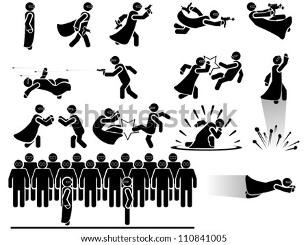 Icon Man Special Agent Stock Vector 110841005 - Shutterstock