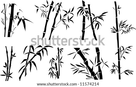 Bamboo silhouette Stock Photos, Images, & Pictures | Shutterstock