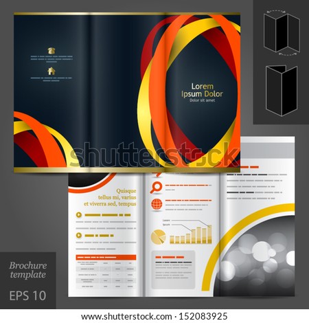 black brochure template