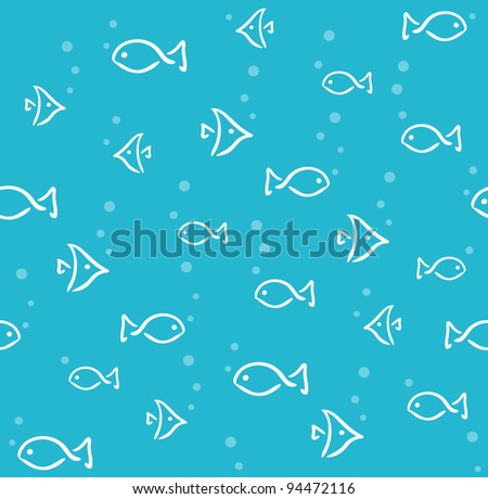 Fish Background Stock Vector 94472116 - Shutterstock