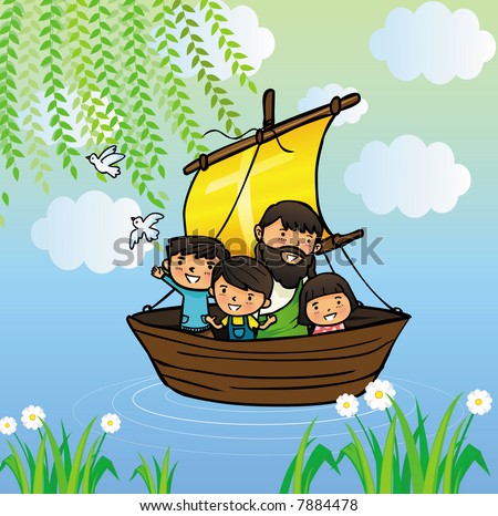 Jesus My Boat Stock Vector 7884478 - Shutterstock