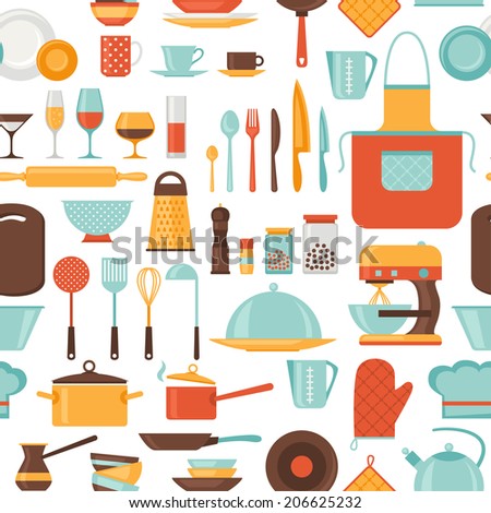 Restaurant Kitchen Utensils seamless pattern restaurant kitchen utensils stock vector Restaurant Kitchen Utensils seamless pattern restaurant kitchen utensils stock vector