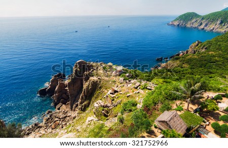 Phu Yen, Vietnam, the view from the lighthouse.
