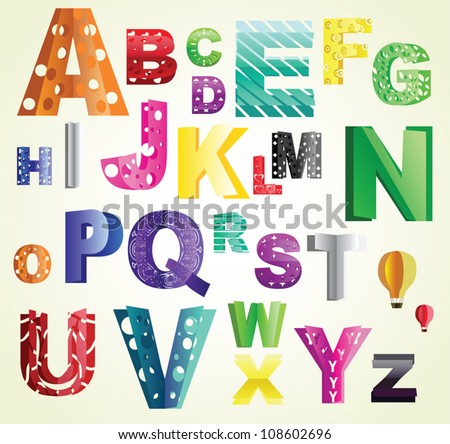 Stock Images similar to ID 133085735 - color alphabet
