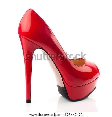 Red High Heel Shoes Stock Illustration 142368841 - Shutterstock