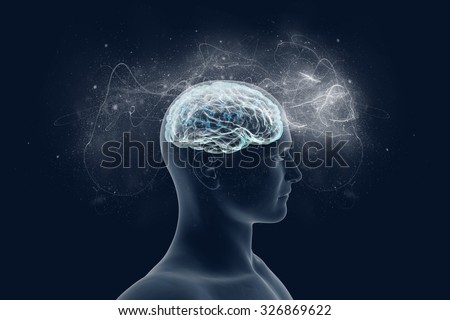 Human brain and its capabilities. Conceptual vision.