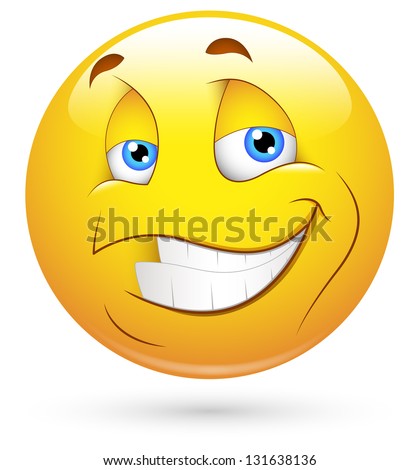 Emoticon Big Toothy Smile Stock Vector 110202812 - Shutterstock