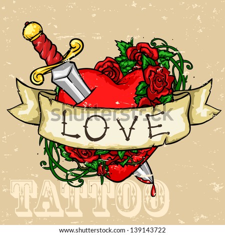 Heart Tattoo Stock Photos, Images, & Pictures | Shutterstock