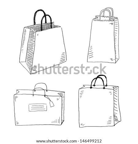 Shopping Bag Drawing | Bags More