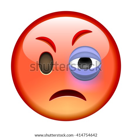 Embarrassed Emoticon Flushed Red Cheeks Stock Vector 357372725 ...