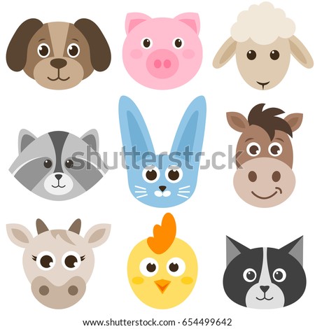 Cute Woodland Animals Collection Stock Vector 356009240 - Shutterstock