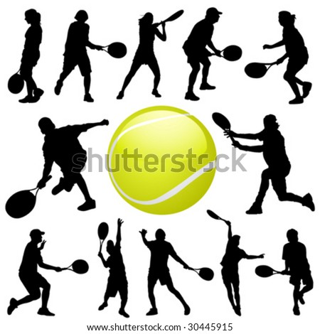 Collection Tennis Vector 스톡 벡터 5729530 - Shutterstock