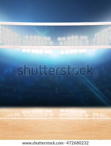 3 D Rendering Indoor Volleyball Court Net Stock Illustration ... 3 D Rendering Indoor Volleyball Court Net Stock Illustration ...